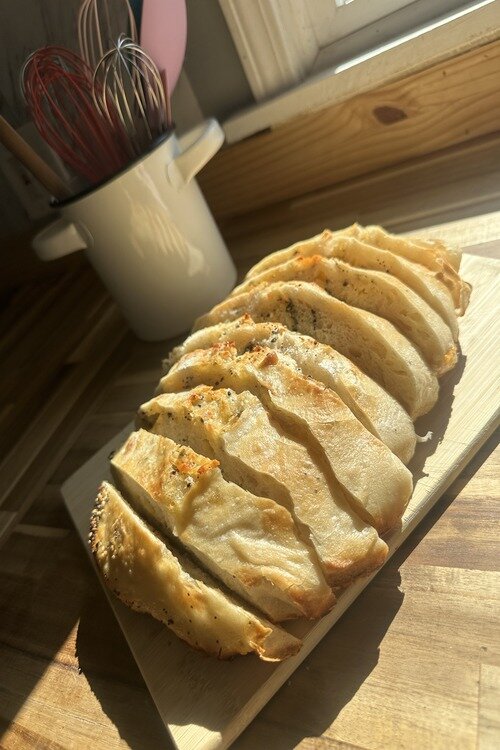 Boys & Buttons Bakery Sourdough Everything Pepperjack loaf.