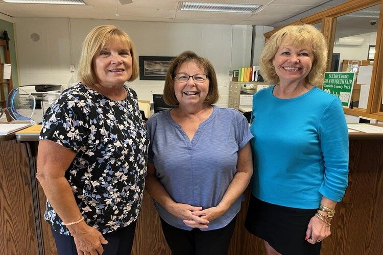 Left to right: Treasurer, Cathy Lipa, Pat O’Connor and Corresponding Secretary, Jan Zimmer.