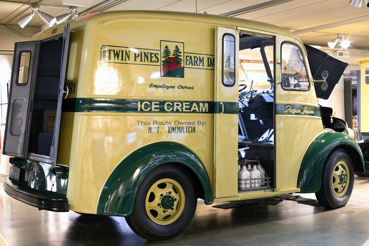 Twin Pines Farm Dairy truck.