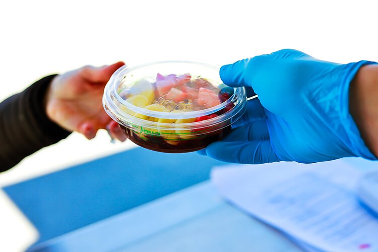 Customers can order Robbins' specialty açaí bowls containing an açaí base, fresh fruit, granola and a drizzle of their choice.