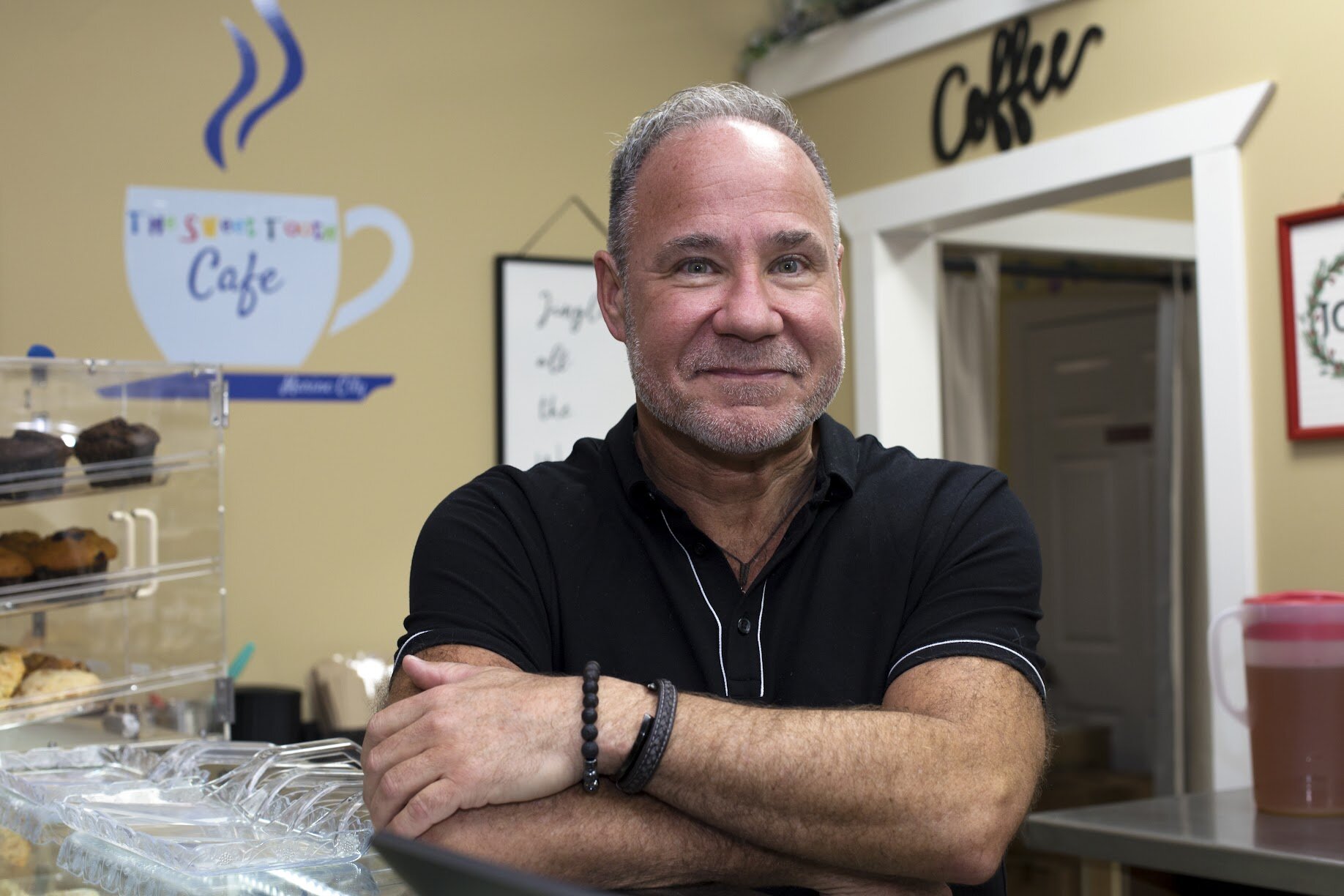 Todd May is the owner of the Sweet Tooth Cafe and its flagship candy shop located nearby.