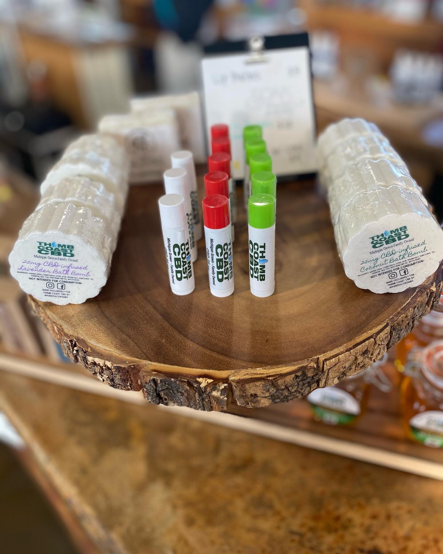 Thumb Coast CBD makes and sells a variety of their own products, including CBD lip balms, body lotions, and bath bombs. (Photo: Facebook)