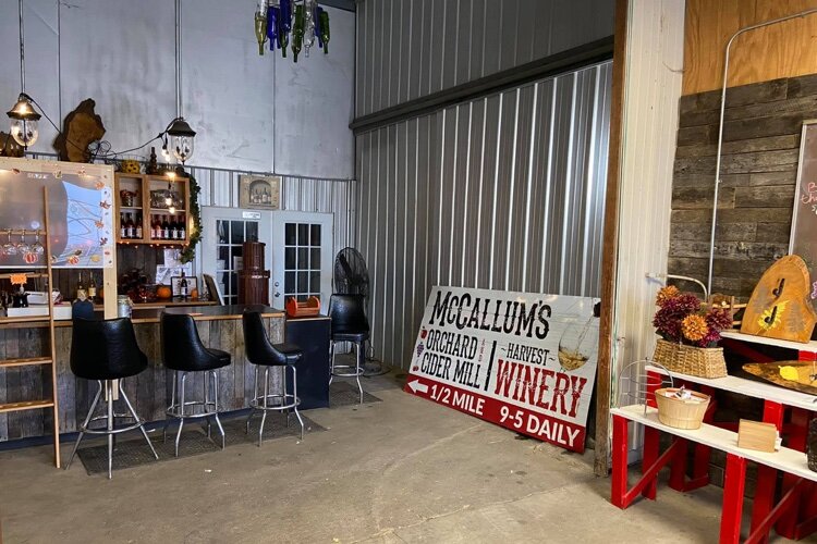 The wine bar at McCallum’s is open each weekend. (Photo: Facebook)