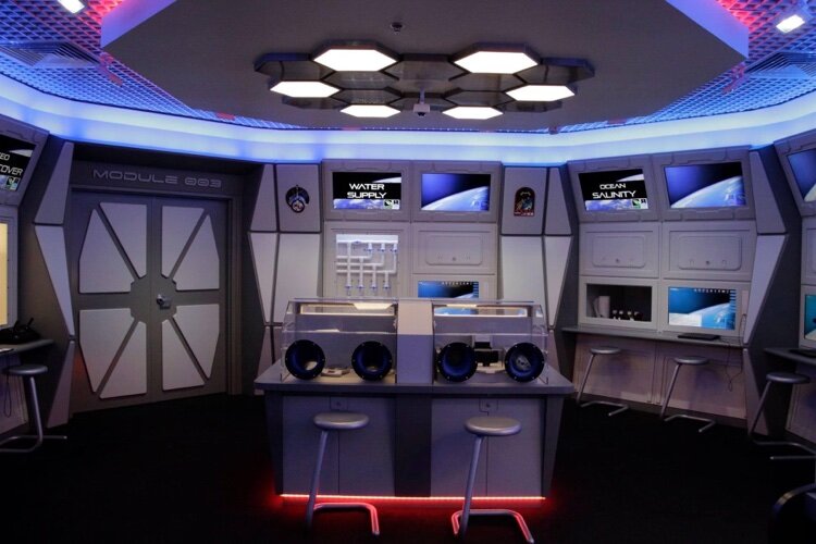 Inside one of the Challenger Learning Centers. St. Clair County Community College will soon be the first Michigan site for the national STEM-focused organization.