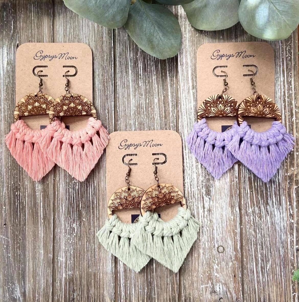 “The items we sell are typically wall hangings, and home decor, but we also sell earrings — and the women are crazy about the earrings right now,” Bradfield says.