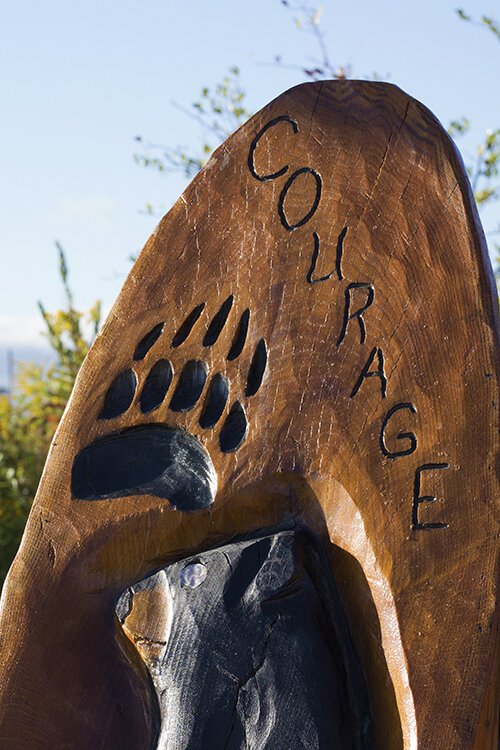 Garrett Nahdee's artwork can be found along the Blue Water River Walk in Port Huron.