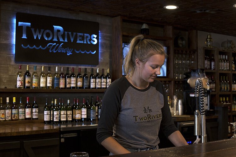 Julie and Paul's daughter, Evelyn Swantek, helps out at the winery for the summer before heading off to school at Central Michigan University this fall.