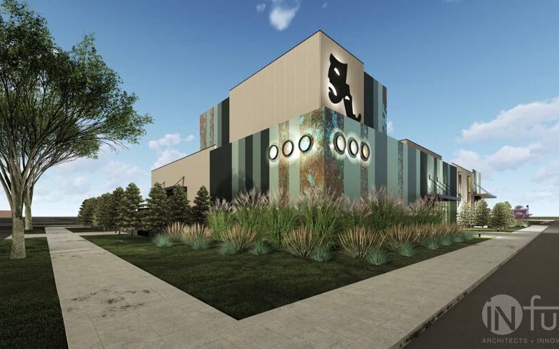 A rendering of the proposed theater in St. Clair.