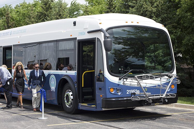 "It's not going to be much different for the riders themselves and it is a little more quiet at lower speeds — they are beautiful vehicles," says Dave McElroy, General Manager of Blue Water Area Transit. (Photo: Liz Fredendall)