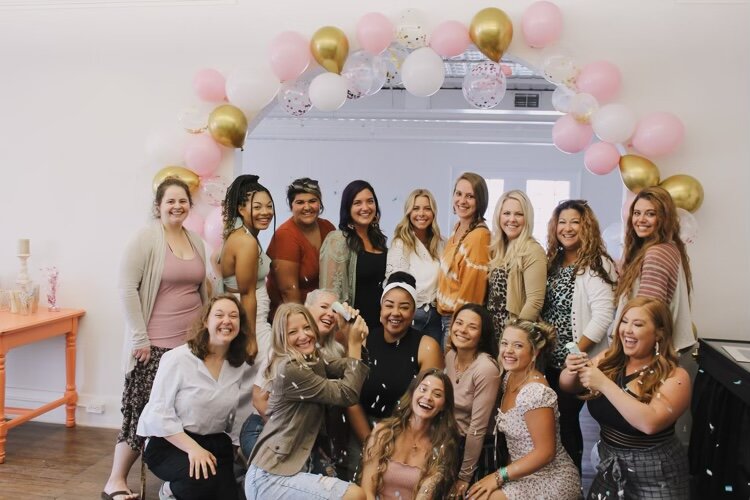 “People are nervous at first but everyone’s high-giving and hugging by the end,” says Cecelia Shuler.