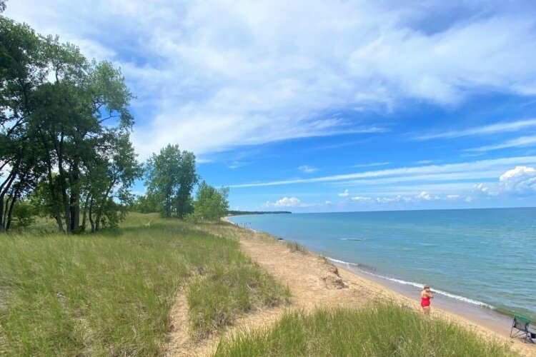 From Port Crescent State Park, you can catch a sunrise and a sunset on the same day. (Photo courtesy of Blue Water Area CVB))