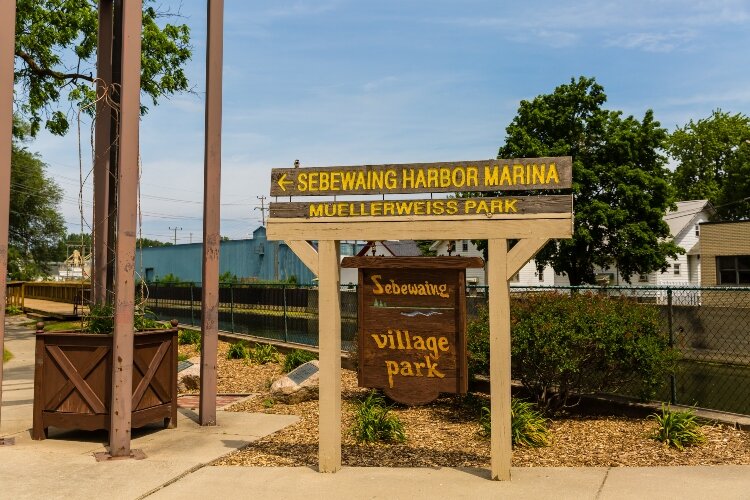 If you count the animal population, Sebewaing gets a lot bigger. From inside one of the community’s parks in Huron County, you may see nesting eagles, blue herons, deer, and more. (Photo Credit: Ashley Brown)