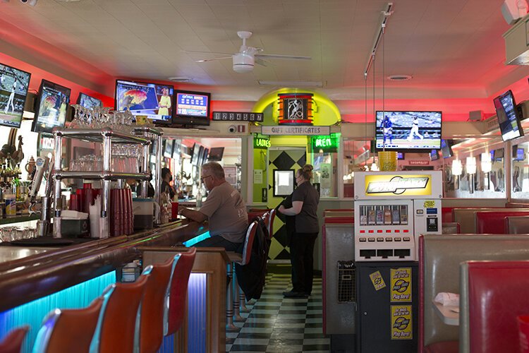 Palms Krystal Bar & Grill Serving Chicken in the Rough© was purchased four years ago by Jim and Linda Jovanovski. At one time there were 250 Chicken in the Rough© franchised outlets, but now only three remain.