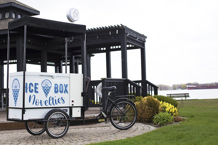 Ice Box Novelties will be peddling only in Algonac in the coming months, but as they work out a regular schedule they plan to expand to other areas and cater events.