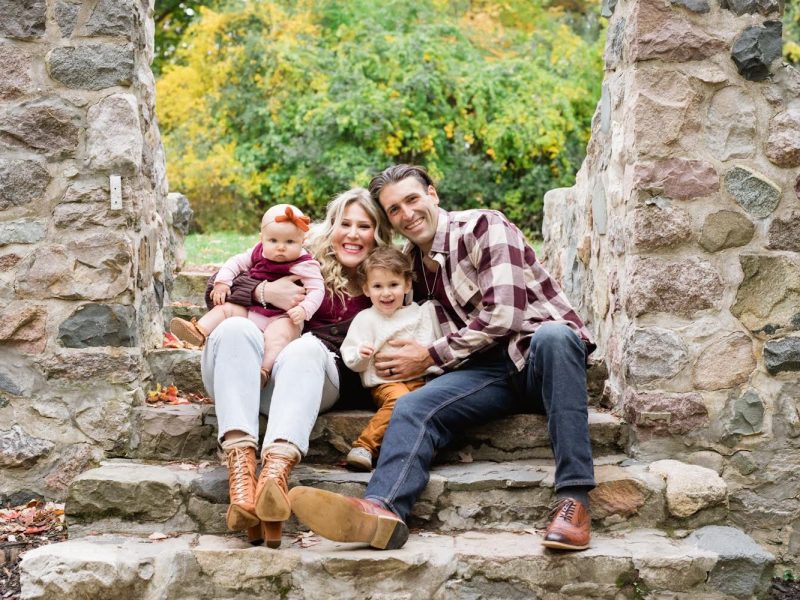 Ashley and Michael Macpherson with their children Mj and Addison