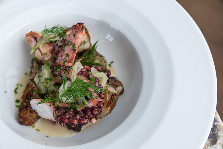 A variety of seasonal dishes fill the menu at 1926 Restaurant at the St. Clair Inn.