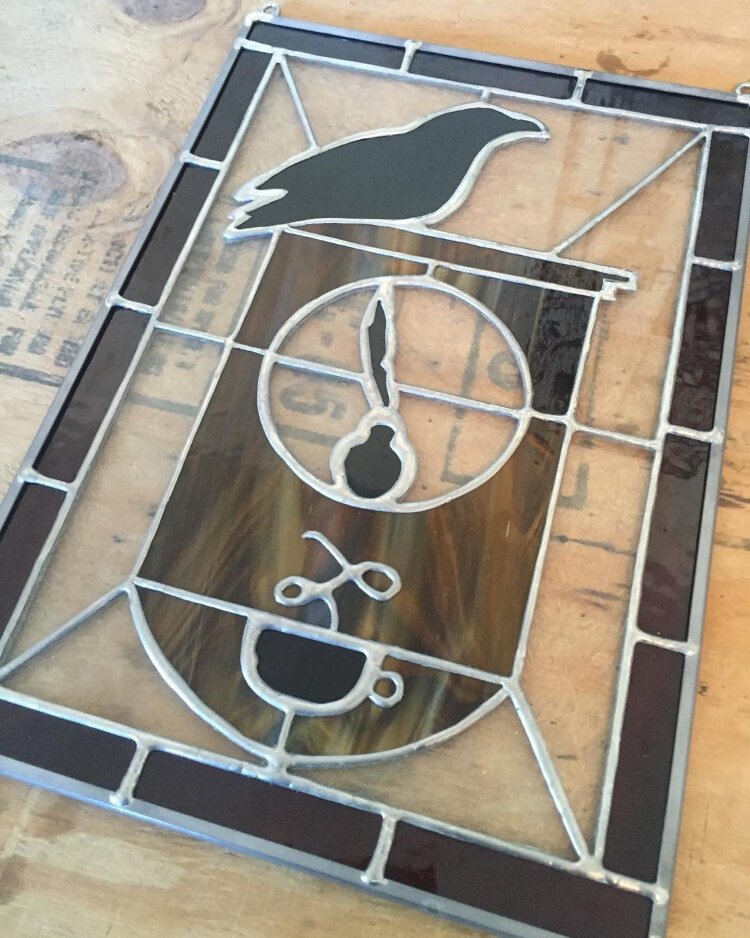 Lee Hillis enjoys making stained glass art in her spare time.