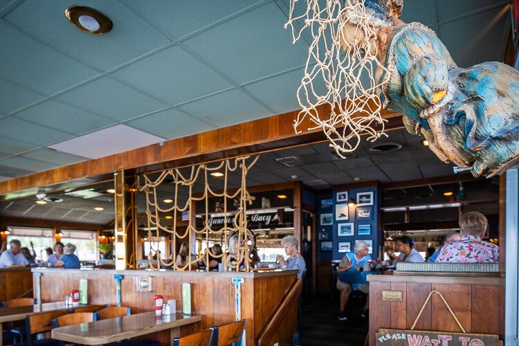 Junction Buoy features a nautical theme.