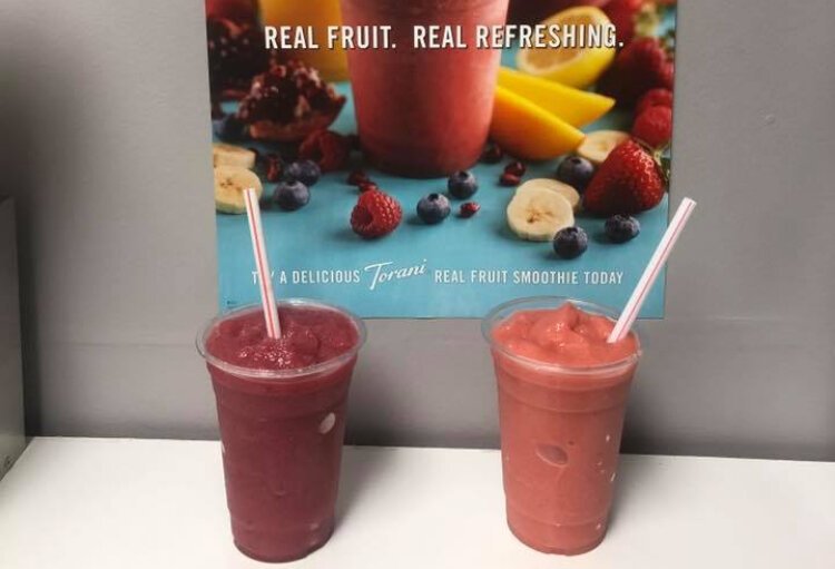 Vegan-friendly smoothies are featured on the Lighthouse Cafe menu.