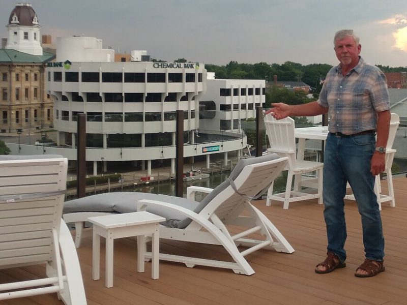 Rooftop patios are a key selling feature to lofts offered by investor Larry Jones.