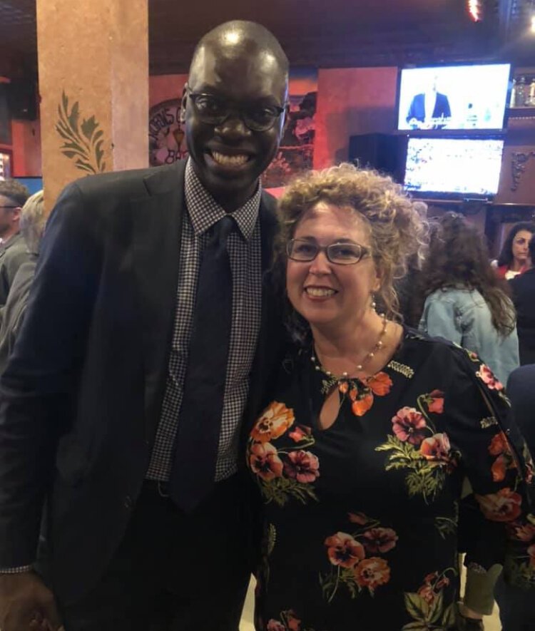 Jorja Baldwin with Michigan Lt. Governor Garlin Gilchrist