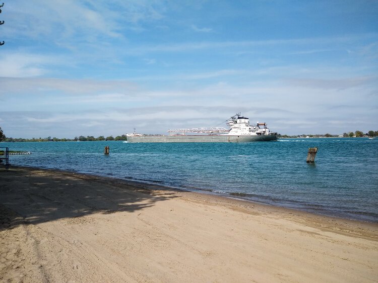 Marine City runners can enjoy moving along the water's edge while freighter-watching.