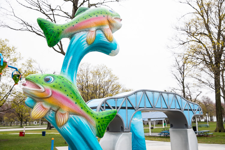 Water amenities are waiting for young visitors to splash around this summer.