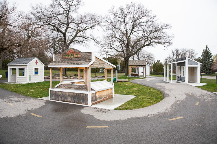 Sprout City is a miniature town for kids to explore.