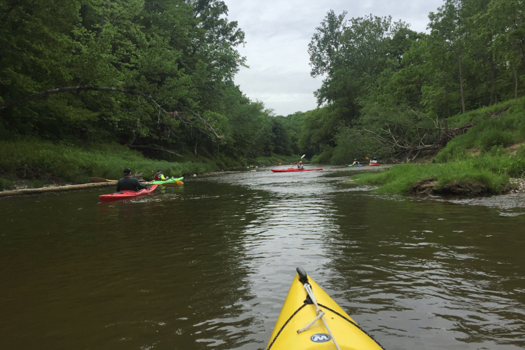 Check out the view from the water in a kayak.