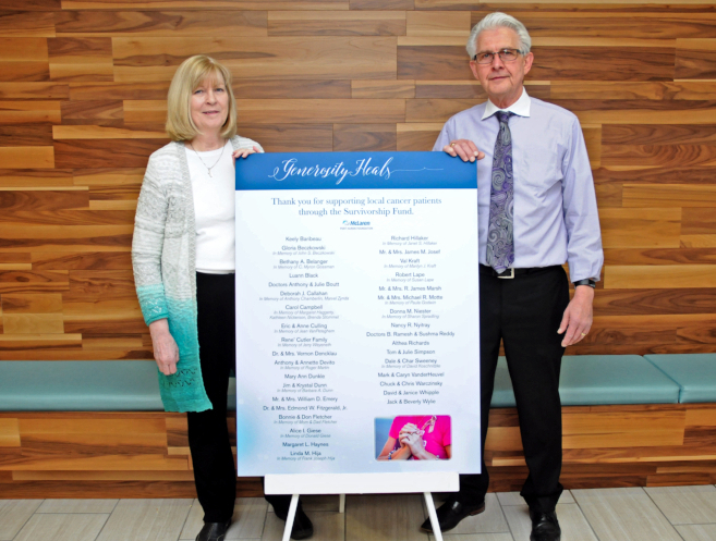 Chuck and Chris Warczinsky of Allegra Printing sponsor McLaren Foundation events annually.