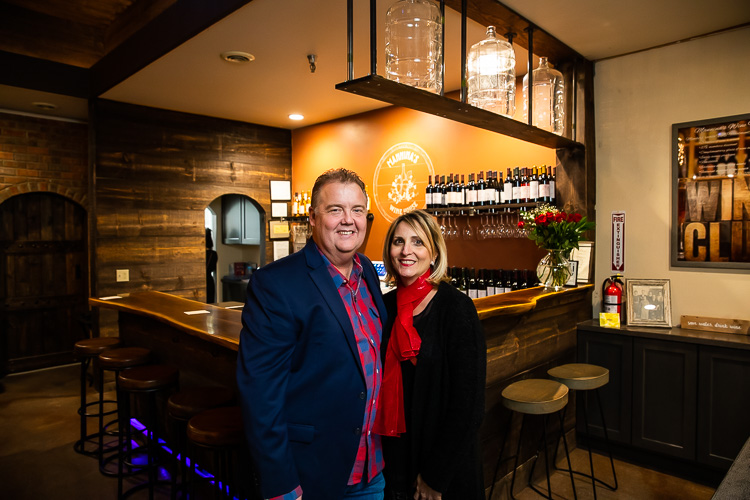 Jim and Annette Meldrum welcome wine lovers to their business.