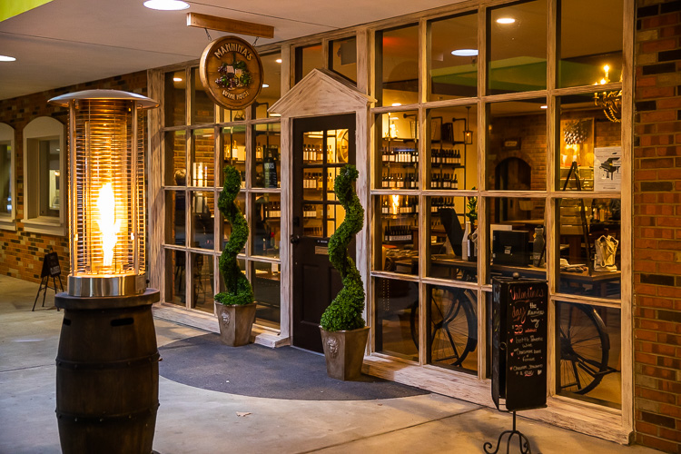Mannina's Wine House is located at the Riverview Plaza in St. Clair