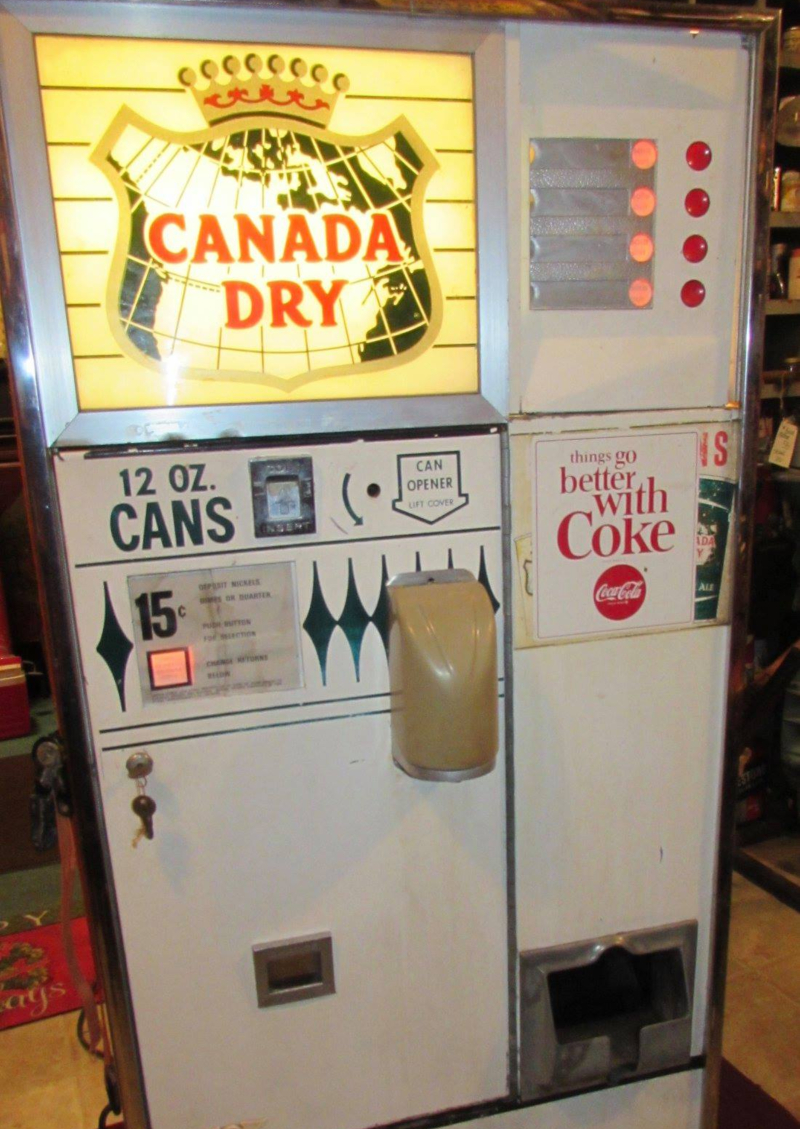 A vintage soda machine find at Avoca Antiques.