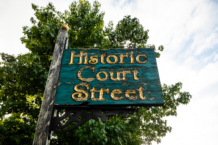 Historic designations are marked across the Olde Town neighborhood.