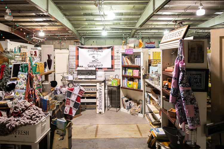 Shoppers can find a wide variety of goods at the marketplace.