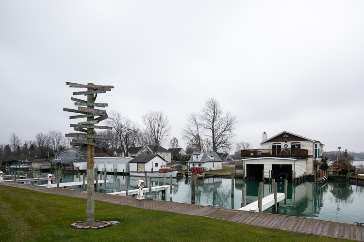 Waterfront activities are popular in Algonac.