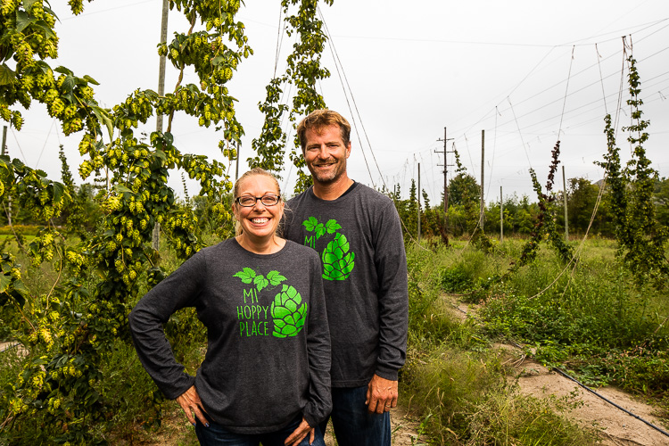 Shannon and Scott Schwabe own Hoppily Ever After Farms.