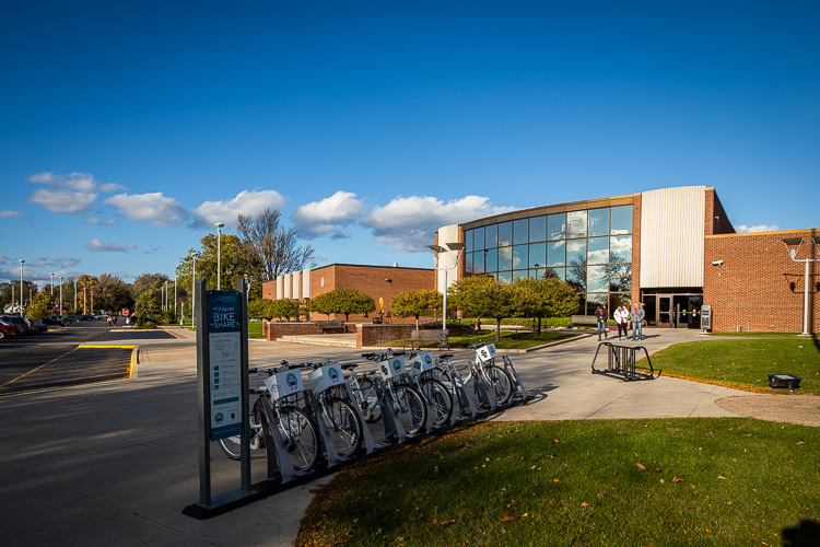 Students walk across the SC4 campus.