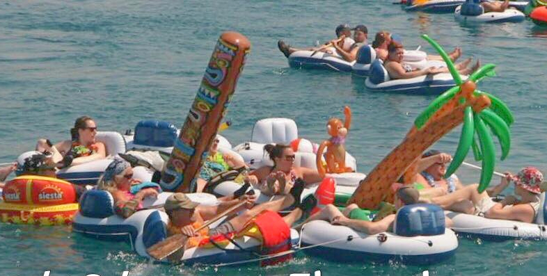 Sunny skies and warm temperatures combine to make the perfect Float Down.