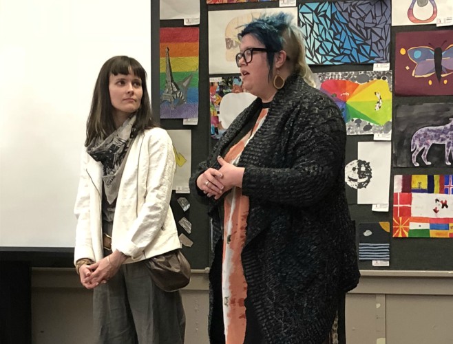 Elyse Marie Welch and Jenn Schaub of Grand Rapids discuss how artist live-work apartments helped transform a neighborhood.