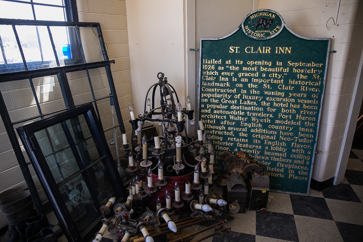 Crews are working to restore the historic St. Clair Inn.
