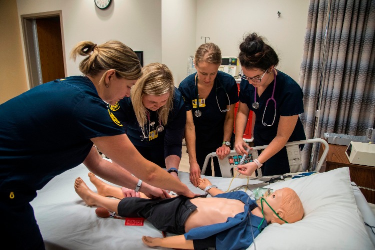 Computerized mannequins will be setup in the simulation laboratories and will be useful in teaching the technical aspects of health care as well as the real-world human aspects like pain management.