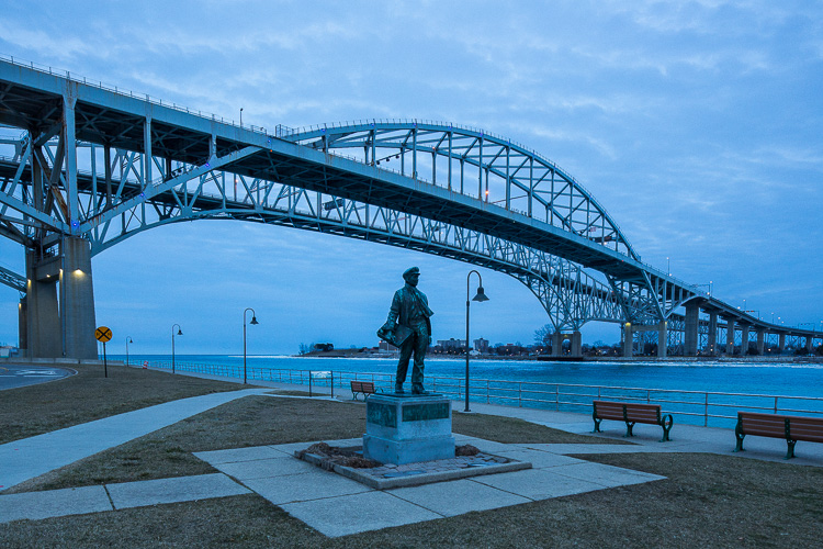 The Bluewater Bridge is a great place to visit.