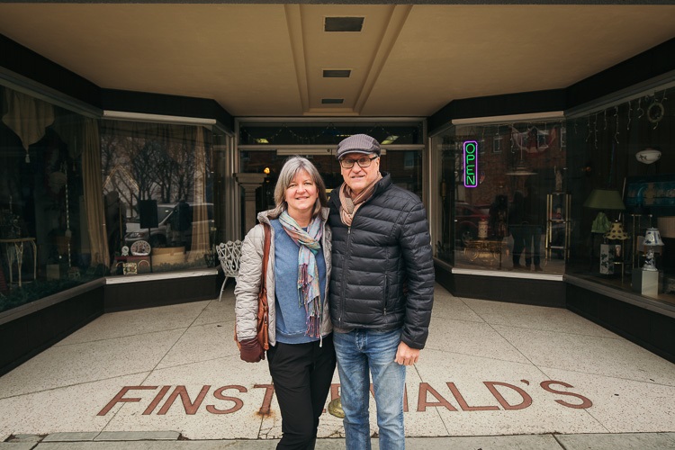 Willow Terry and John Harris love antique shopping./David Lewinski