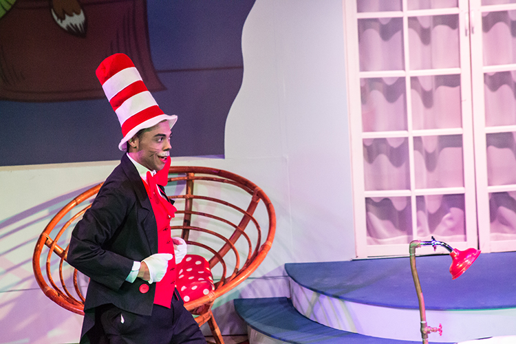 The Cat in the Hat creates mischief./Photo by Chamira Young
