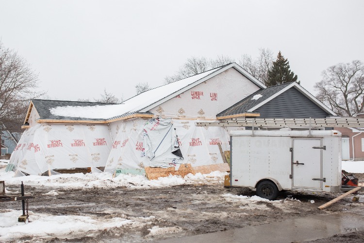 The number of new homes being built is on the rise.