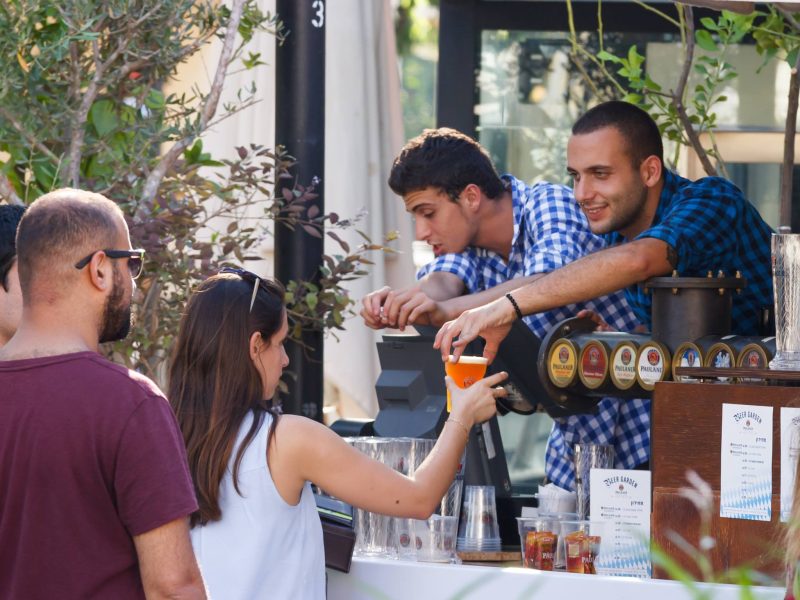 Patrons try a variety of beer during the annual Port Huron Beer Festival