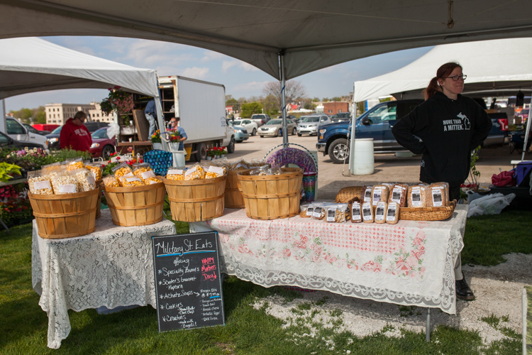 Popcorn and other goodies are offered by Military St. Eats