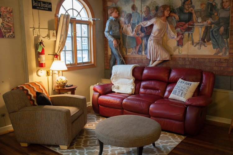 A comfortable living room helps families feel at home.