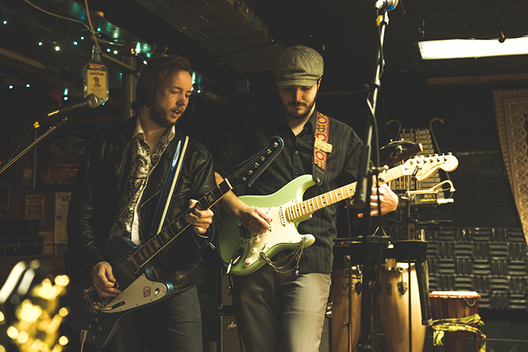 The Gasoline Gypsies practice their signature sound.